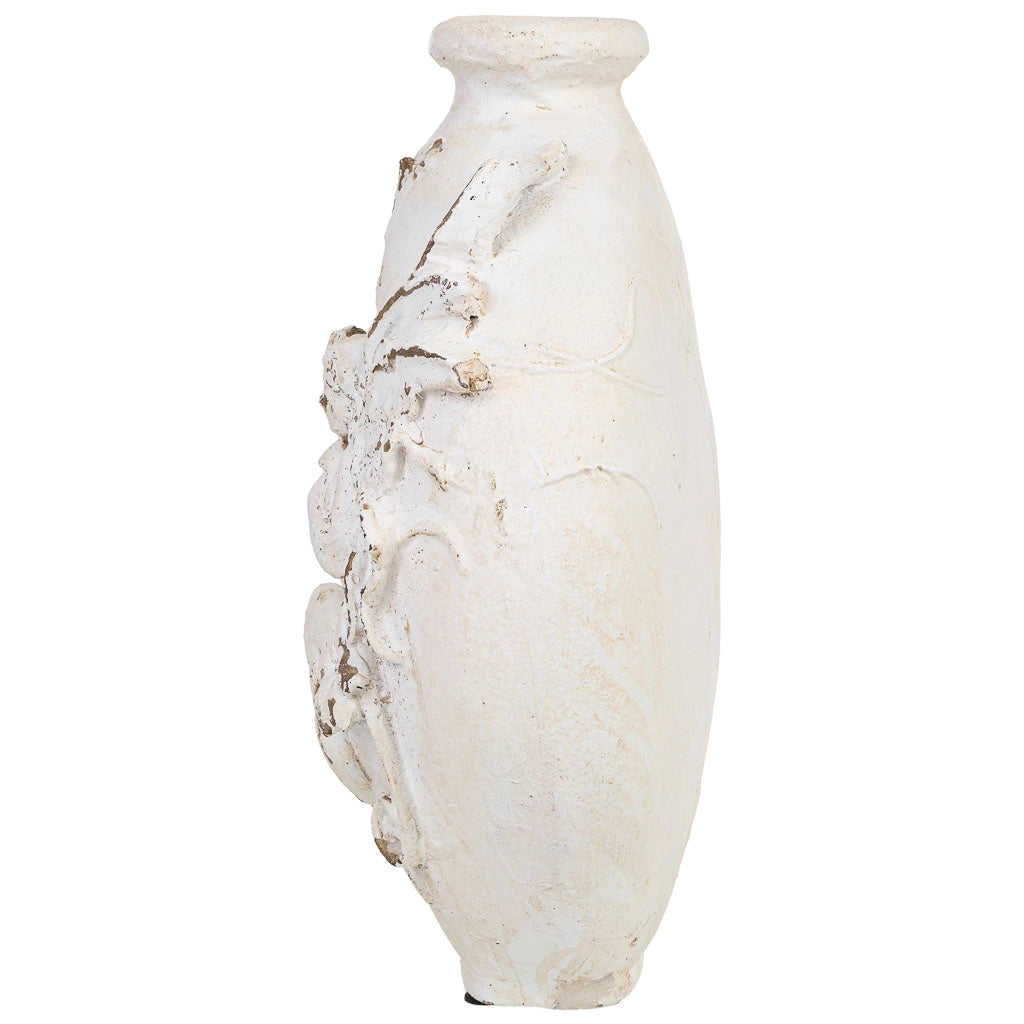 Vaso in magnesio bianco, 34x16x37 cm (altezza)
