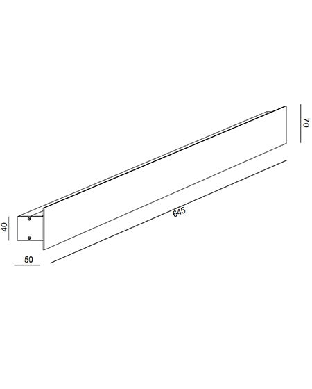 Lampada da Parete Lotus LED 20W Integrato 3000K Oro Opaco Struttura in Alluminio Design Moderno Dimmerabile 64,5cm Classe 1 IP20 Qualità Premium