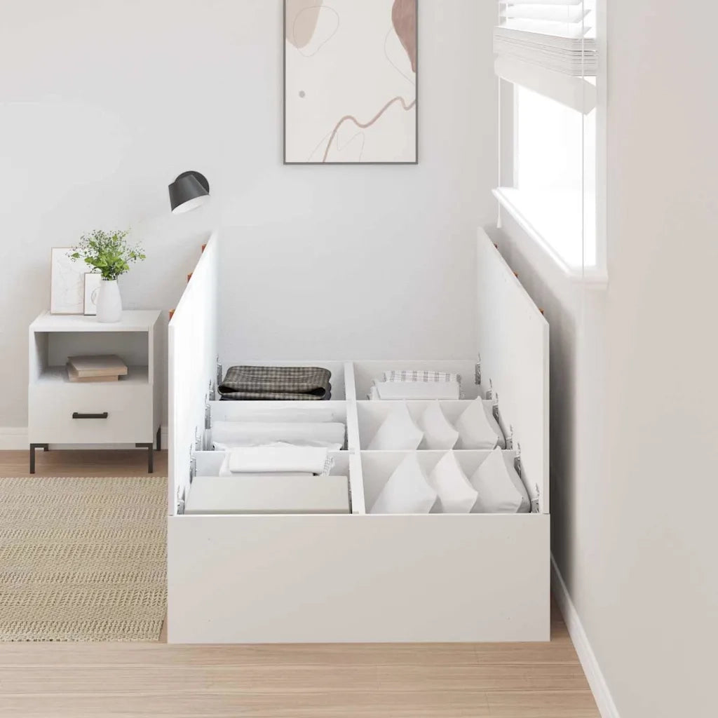 Struttura letto con contenitore Bianco 90 x 200 cm 3335341