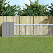 Pollaio Area Corsa Grigio Chiaro 110x1221x110cm Acciaio Zincato 3189098