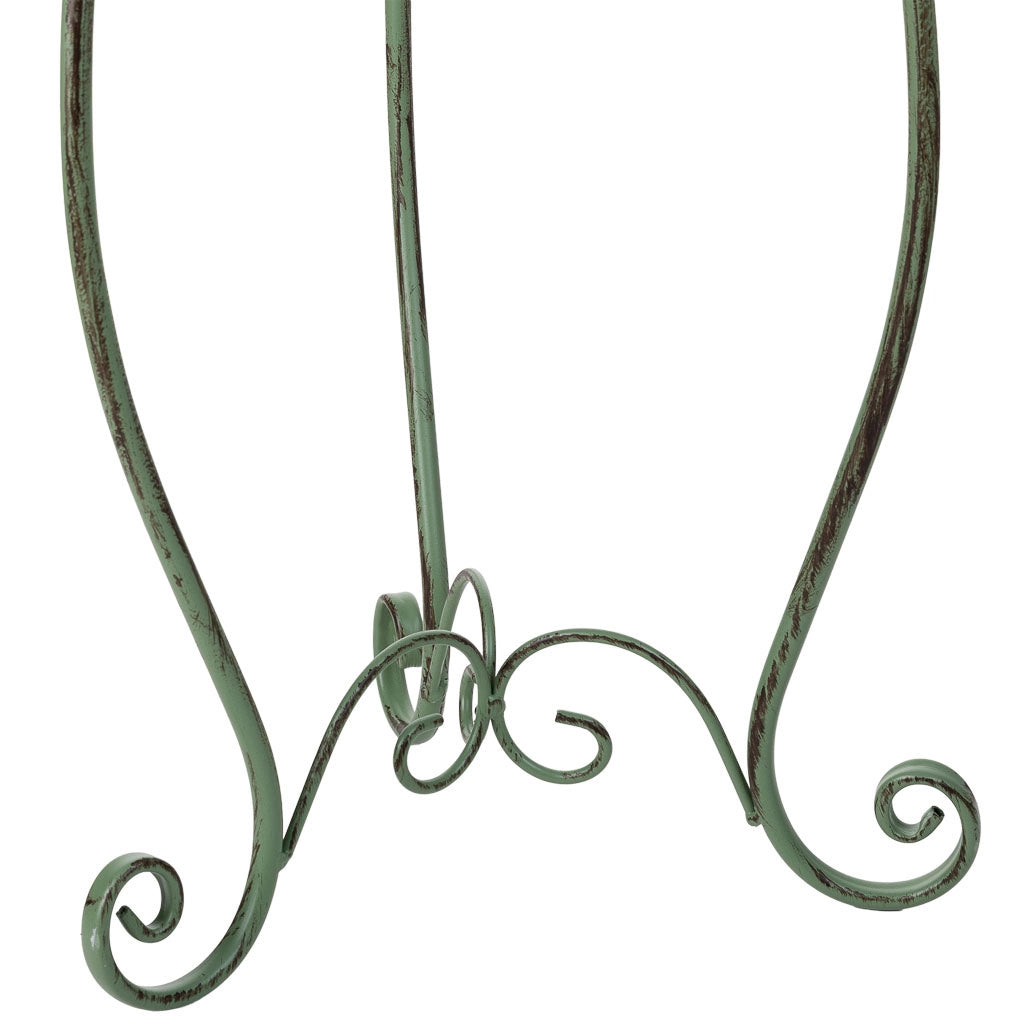Gabbia decorativa verde 25x25x87h cm