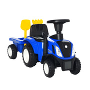 Trattore giocattolo per bambini con luce LED e cassa amovibile ¨C Minimal ¨C blu