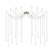 Lampada A Sospensione Lucciola Sp16 Ottone Ideal-Lux