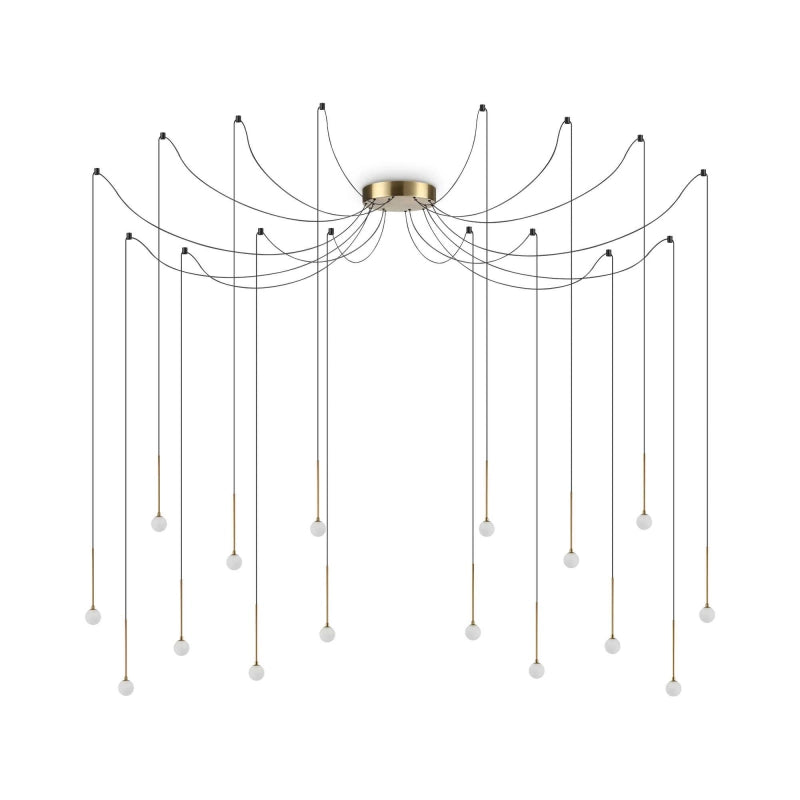 Lampada A Sospensione Lucciola Sp16 Ottone Ideal-Lux