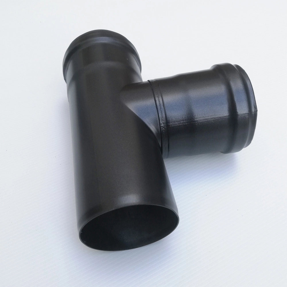 Raccordo a t 90° braga mf codino f nero pellet da 100mm