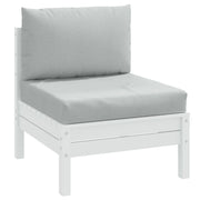 Cuscini per Pallet 2 pz Grigio Chiaro Mélange in Tessuto 4002641