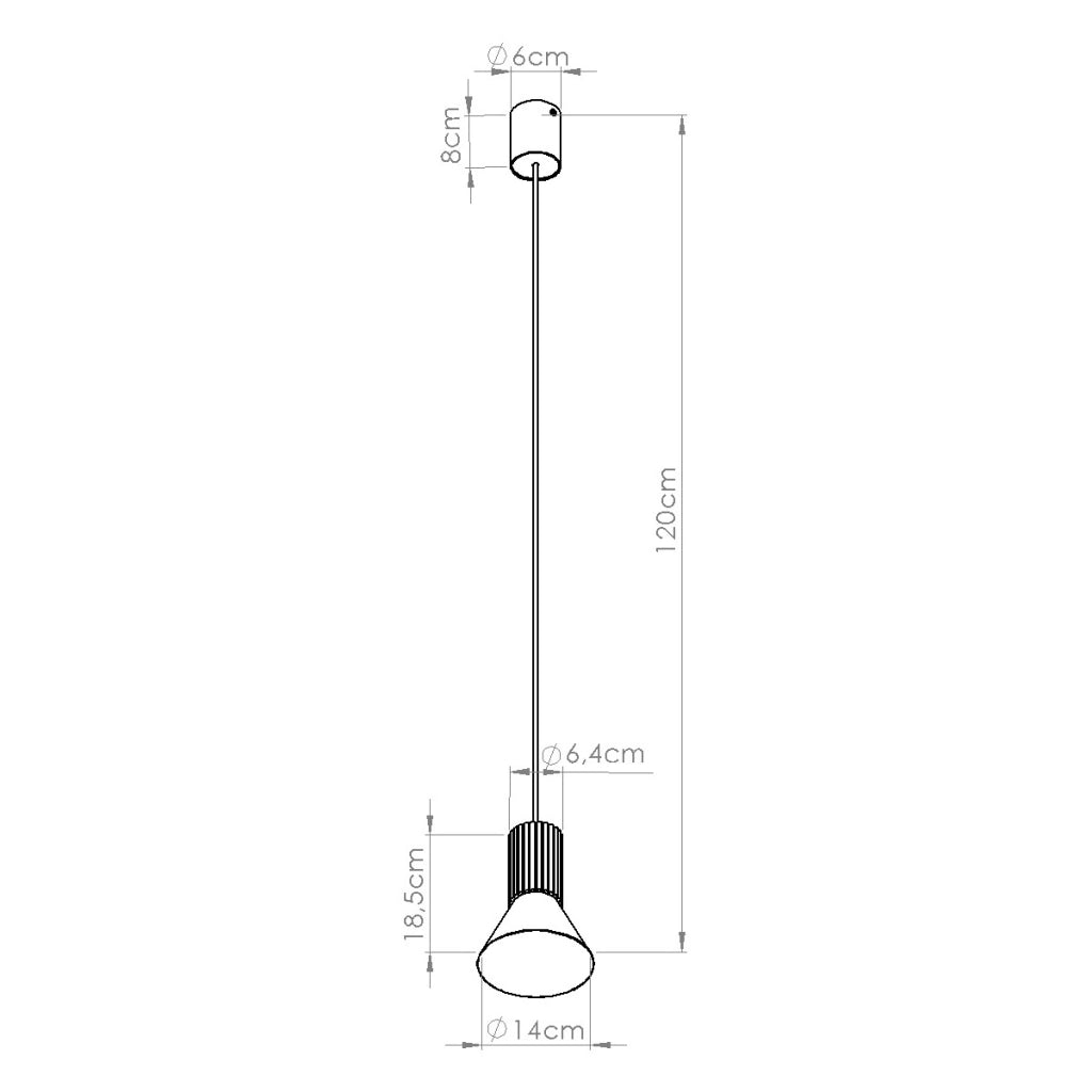 Lampada a sospensione ESTRIA 1 beige