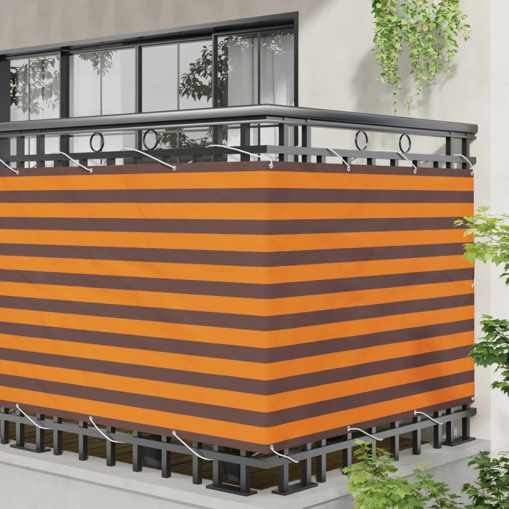 Schermo da balcone Arancione e Marrone 110 x 400 cm 42030668