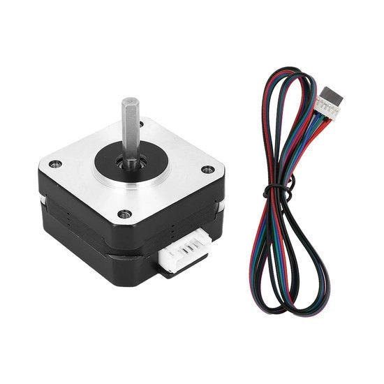 Motore a passo 0,7A 12V - Nema 17 - Cavo di connessione 4-filare - Adatto per stampante 3D - Duraturo - Alta precisione - Motore