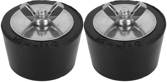 Accessori per piscine - Fermoacqua per inverno 2 pezzi - Gomma/acciaio inossidabile - Fermoacqua per estensione - Accessori per piscine - Filtro per evitare l'acqua nelle tubazioni - Fermoacqua per piscine