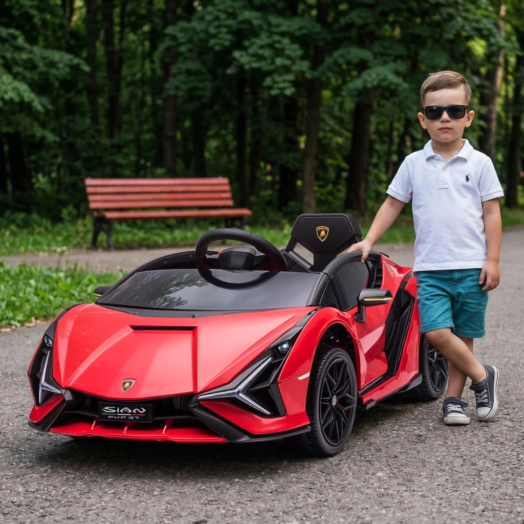 Auto Elettrica Bambini 12V ¨C Minimal ¨C Rosso, Telecomando