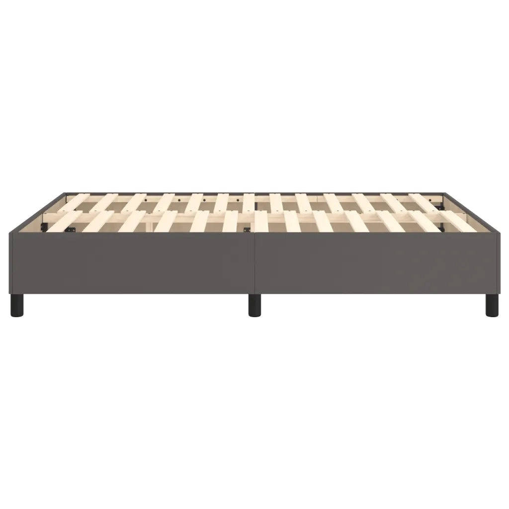 Struttura Letto a Rete a Molle Grigio 140x190 cm in Similpelle 3121045