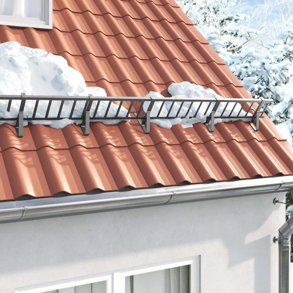 Guardia per neve sul tetto Antracite 600 x 2,5 x 20 cm Acciaio CFW1941742
