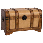 Baule in legno marrone 60x33x36,5
