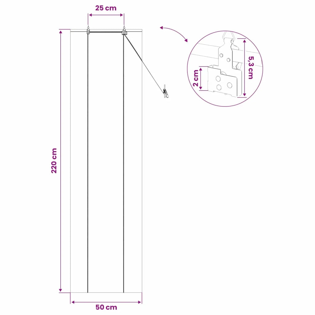 Tenda a rullo Naturale 50 x 220 cm Bambù 42040573