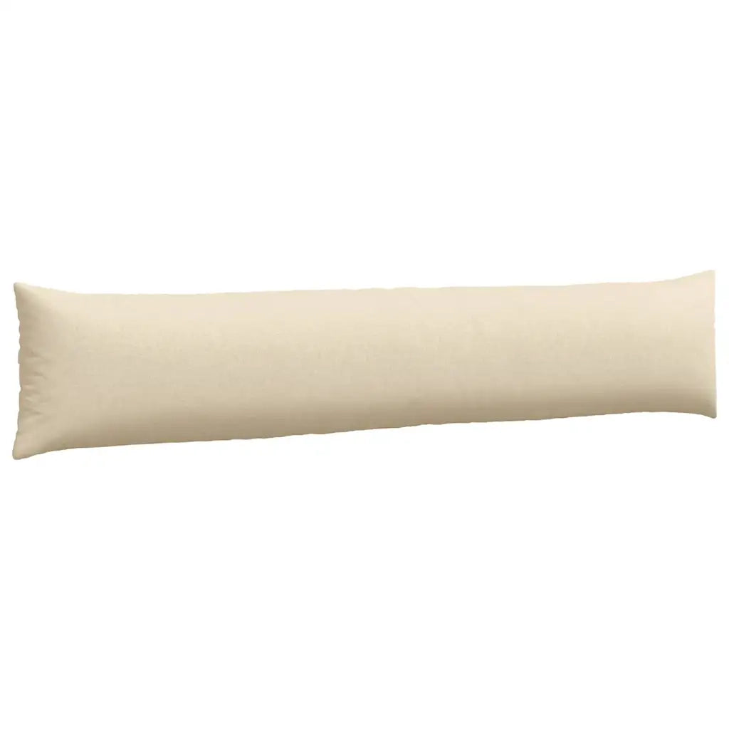 Cuscini da Divano 2 pz-Set di 2 Cuscini per Sofa Crema 200 x 40 cm Tessuto 629522