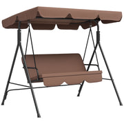 Amaca da giardino 3 posti con cuscini ¨C Minimal ¨C 172x110x153 cm nero marrone