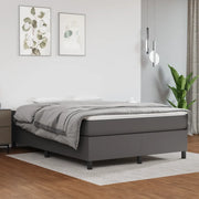 Struttura Letto a Rete a Molle Grigio 140x190 cm in Similpelle 3121045