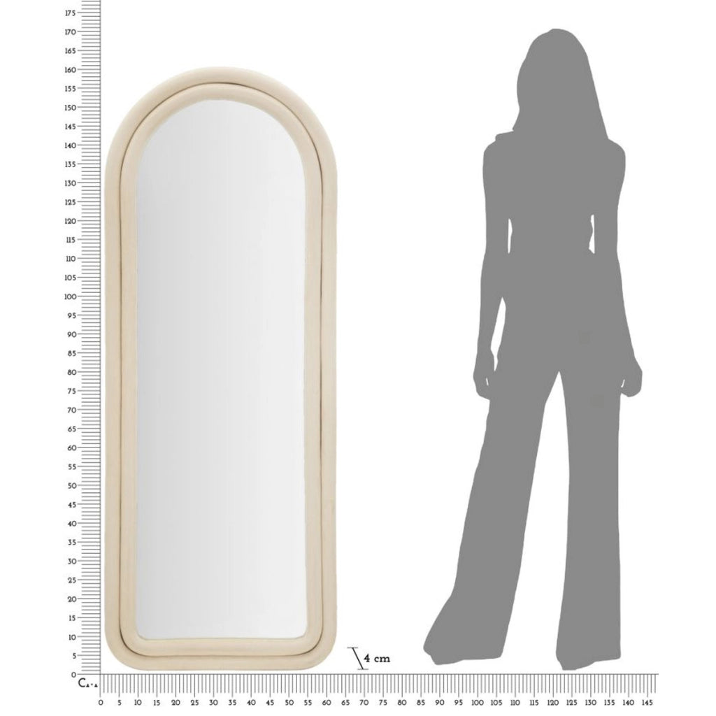 Specchio con Cornice VKH463, Beige, MDF, 60x4x160 cm