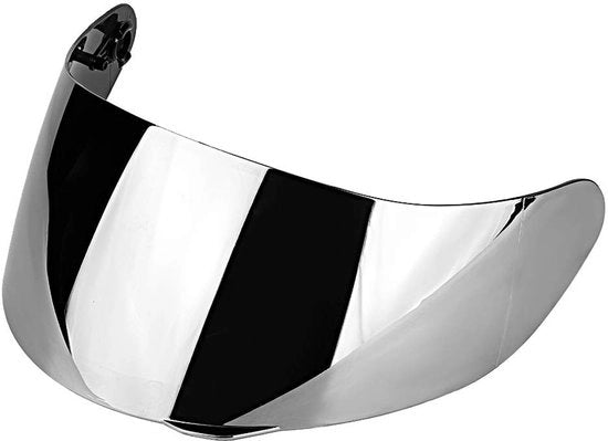 Visiere per casco - Materiale policarbonato - Compatibile con AGV K1/K3SV/K5 - Visiera a faccia completa - Finestra metallica argentata - Migliorata visibilità - Visiera per casco migliorata