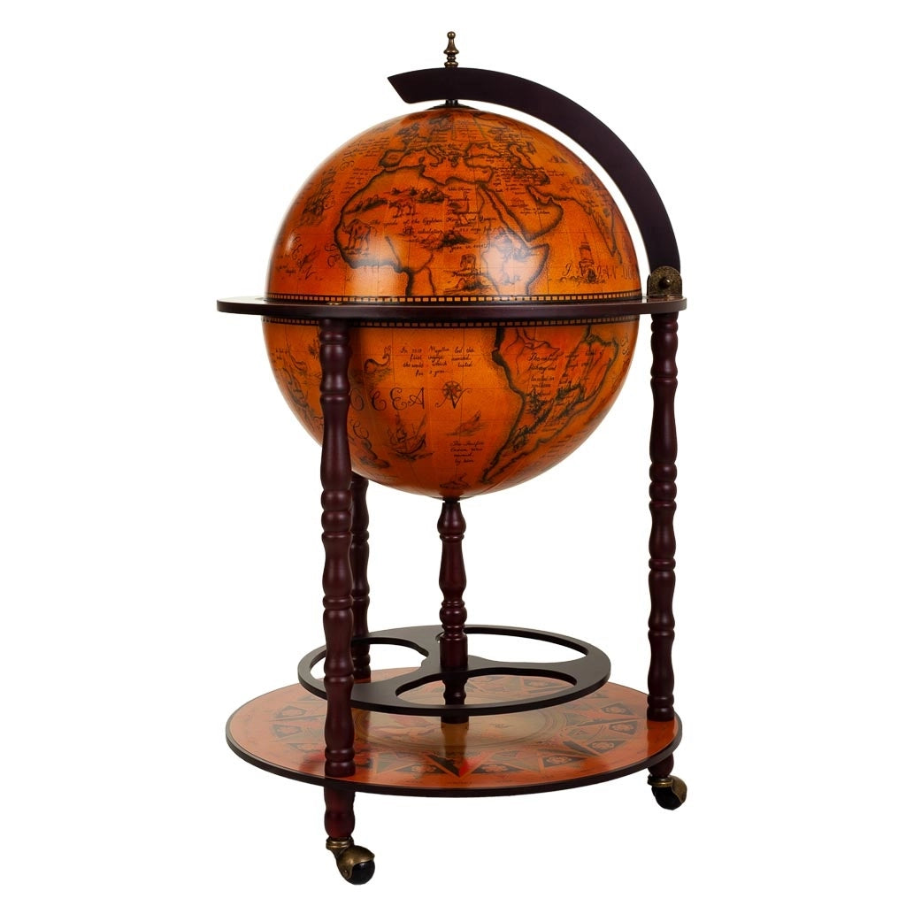 Portabottiglie globo marrone 55,5x55x,5x93,5h