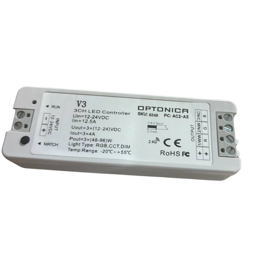 Telecomando led rgb professionale con ricevitore rf