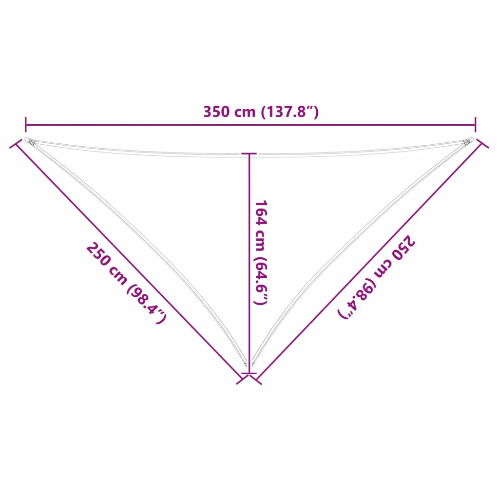 Telo Ombra da Esterno Blu e Bianco 2,5 x 2,5 x 3,5 m 42031178