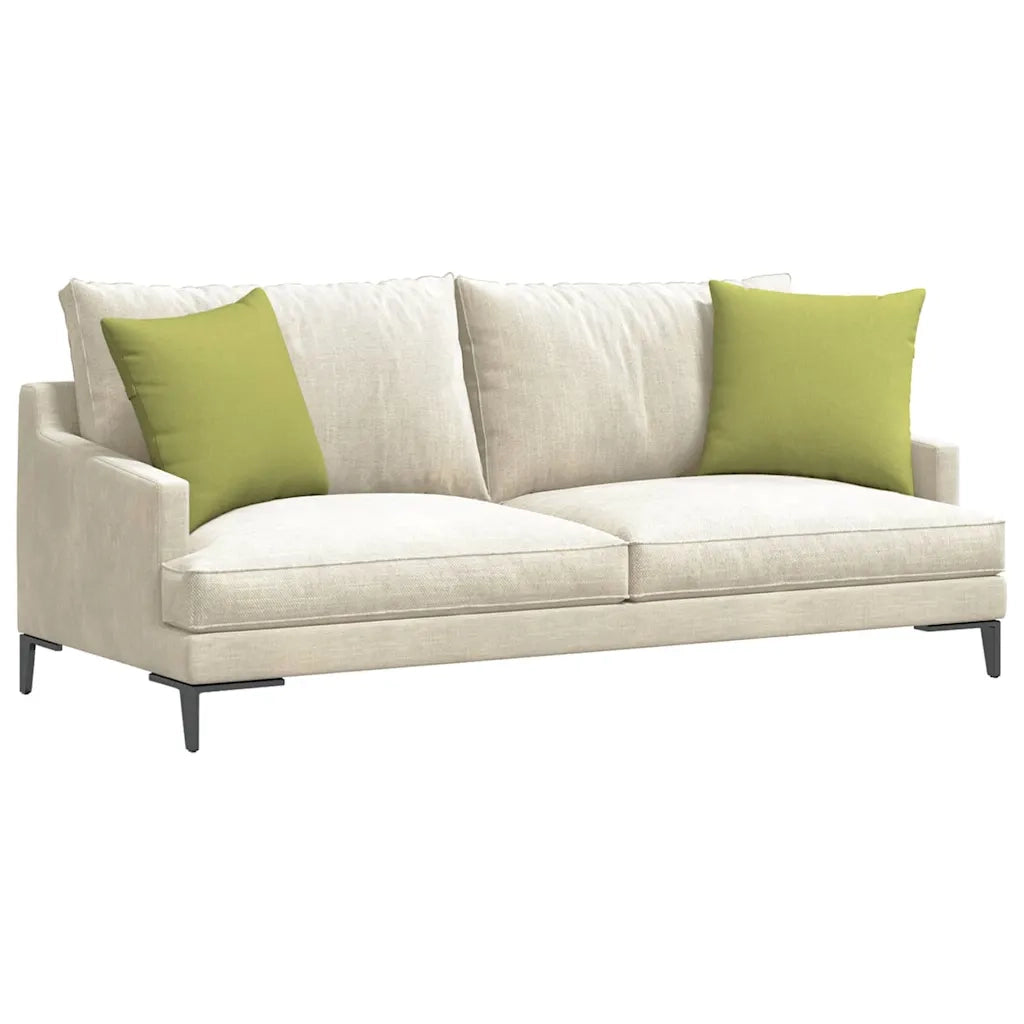 Cuscini da Divano 2 pz | Cuscini per sedie Verde chiaro 45 x 45 cm Tessuto