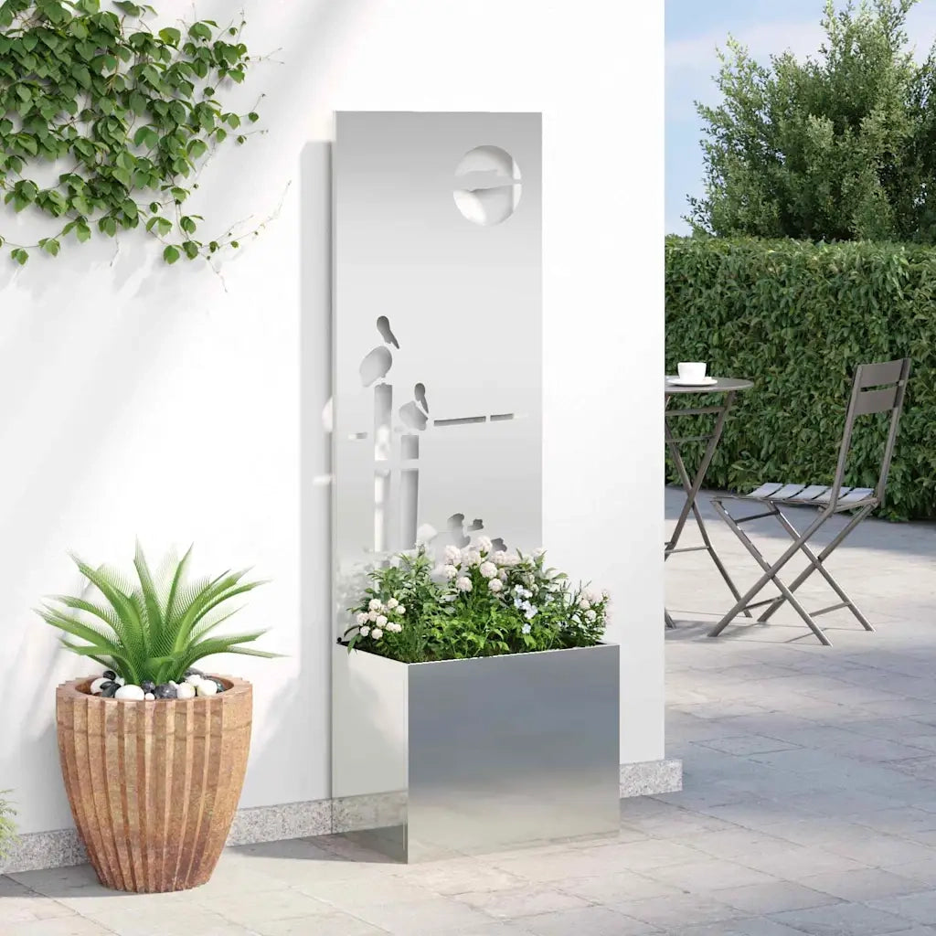 Schermo per privacy in giardino Argento 50 x 32 x 150 cm 876474