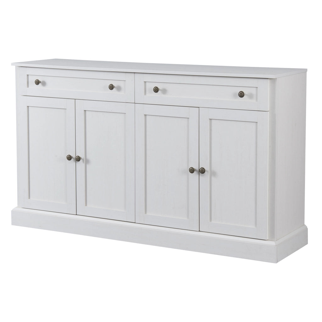 Sideboard moderno con 4 ante e 2 cassetti - Zephmum - 150x40x86 cm - Antikwei?