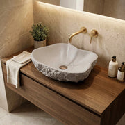 Lavabo Da Appoggio Rea Isla Greige