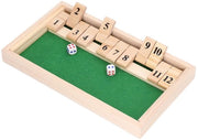 Bordspello di Dadi Premium - Materiale di Alta Qualità - 12 Dadi con Numeri - Design Adattabile - Gioco di Intrattenimento - Legno Sostenibile