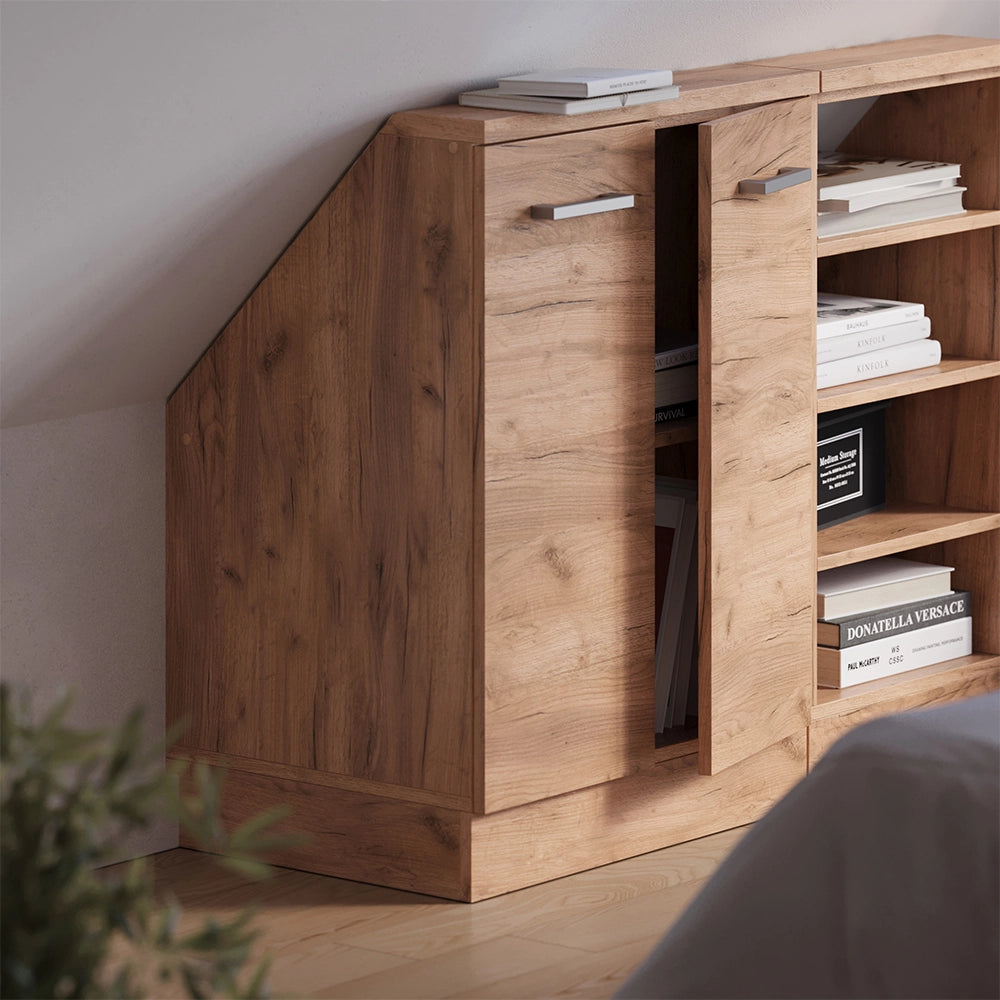 Mobile sottotetto Rion Rovere dorato/Rovere dorato con 2 porte Vicco