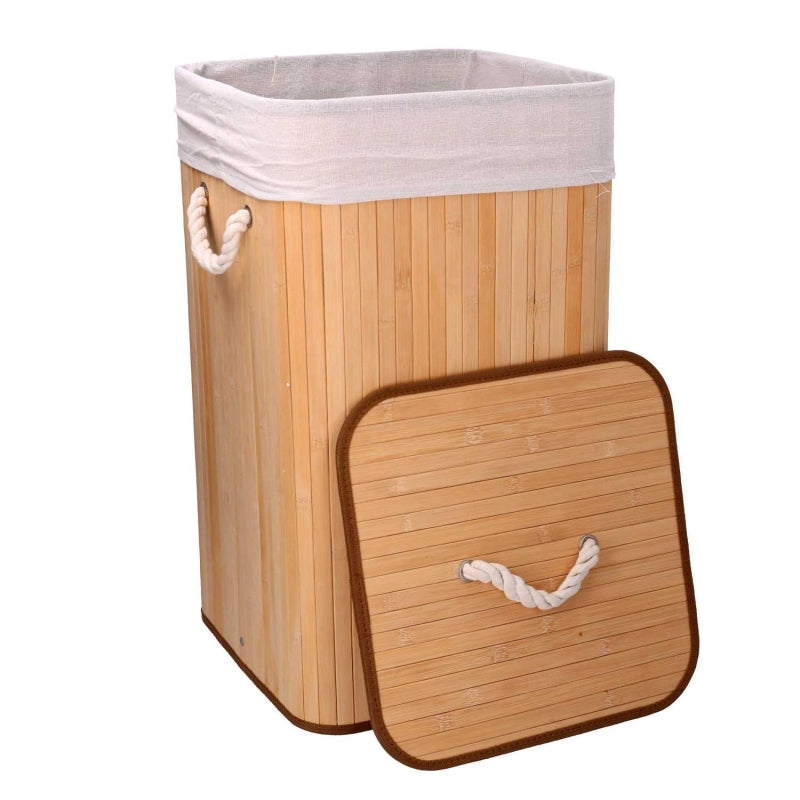 Cestone bambù naturale cm 35x35h60