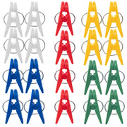 Mollette da bucato KADAX, mollette rotonde colorate, 20 pezzi