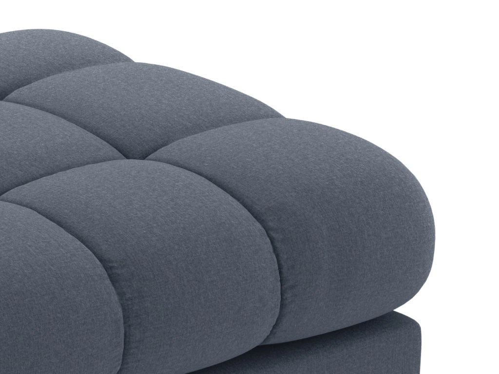 Cosmopolitan Design - Panca "Bali" 2 posti in tessuto strutturato blu scuro 