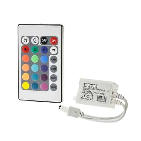 ALIMENTATORE E CONTROLLER PER STRISCE LED RGB 16 Bottoni