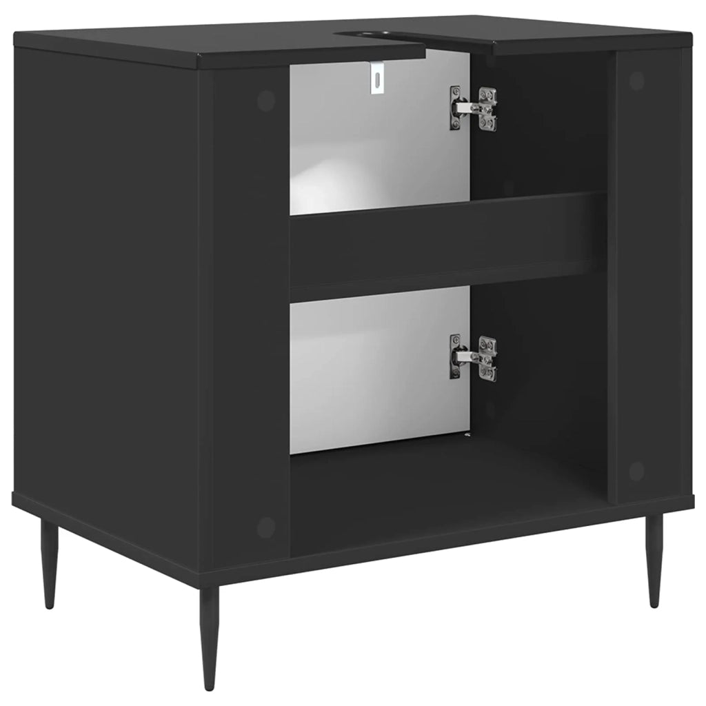 Mobile da Bagno AACHEN Rovere Nero 60 x 40 x 61 cm 8007426