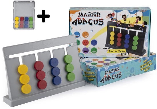 Giocchi di Calcolo Educativi - Carte di Gioco Digitali - Set di Attività di Matematica Montessori - Generatore di Algoritmi a Colori - Avviso di Sicurezza - Materiale in Plastica - Gioco di Calcolo