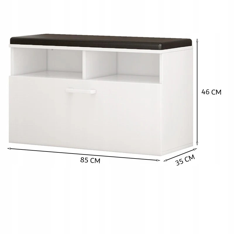 Scarpiera Bianca 85x35x46 cm Ideale per Ingresso
