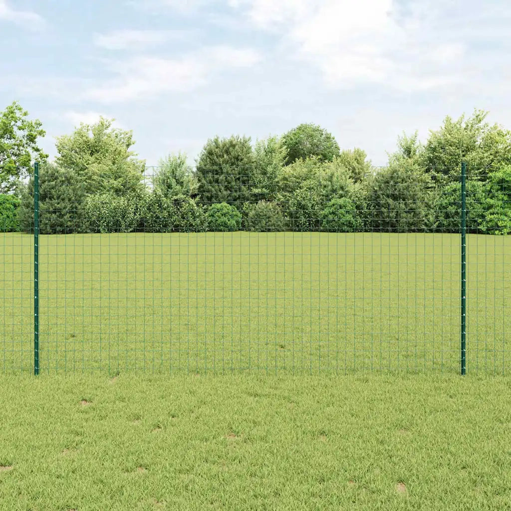 Palo della recinzione 44 pcs Verde 160 cm Acciaio 3335921