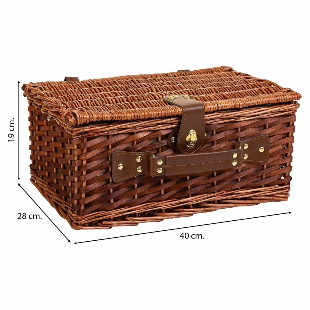 Cestino pic-nic marrone 40x28x19h
