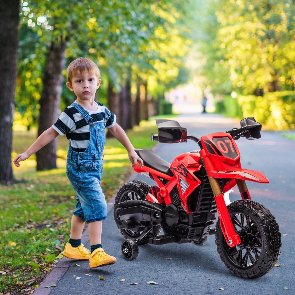 Moto elettrica per bambini 3-8 anni ¨C Minimal ¨C rosso