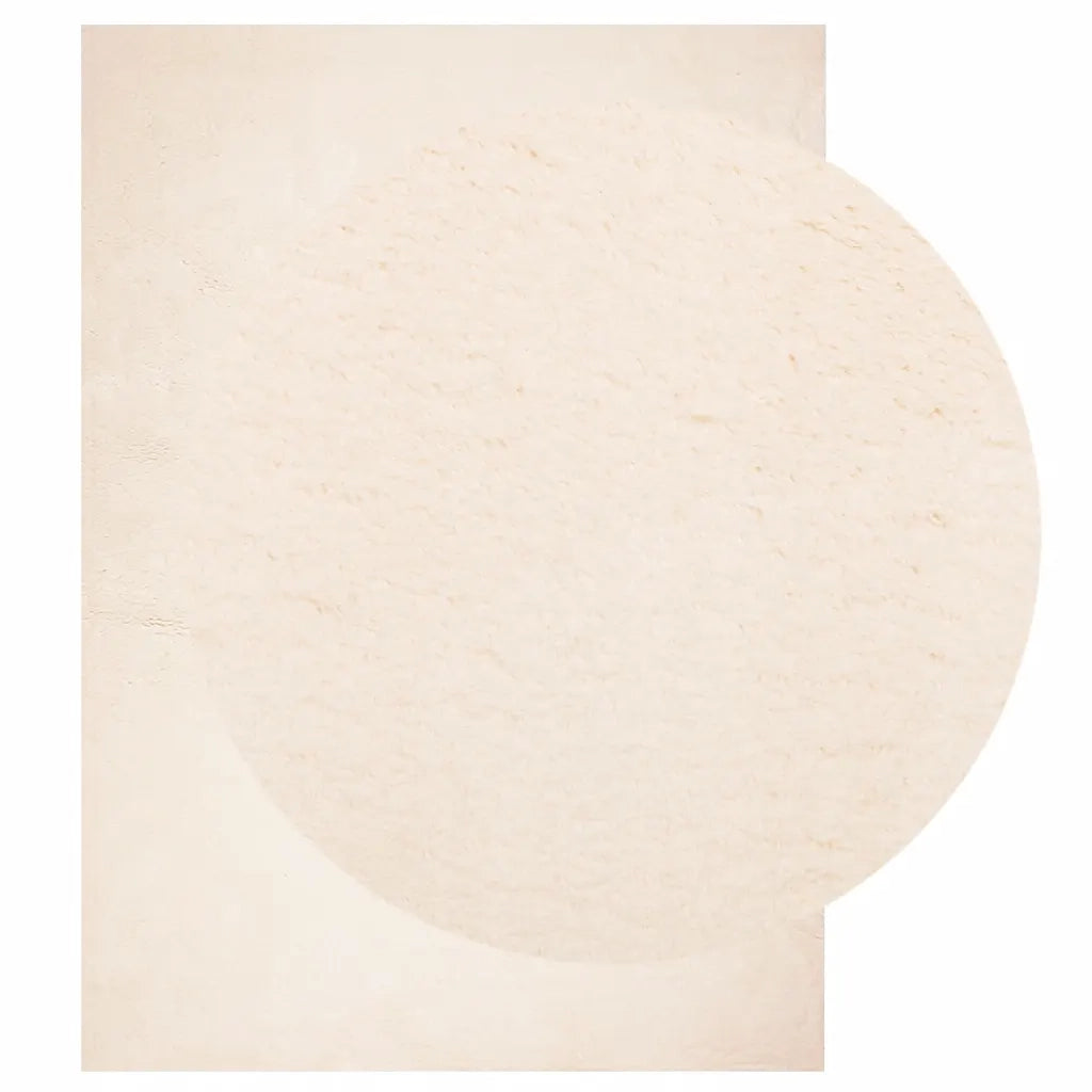 Tappeto del soggiorno | Tappeto a Pelo Corto HUARTE Morbido e Lavabile Beige 160x230 cm