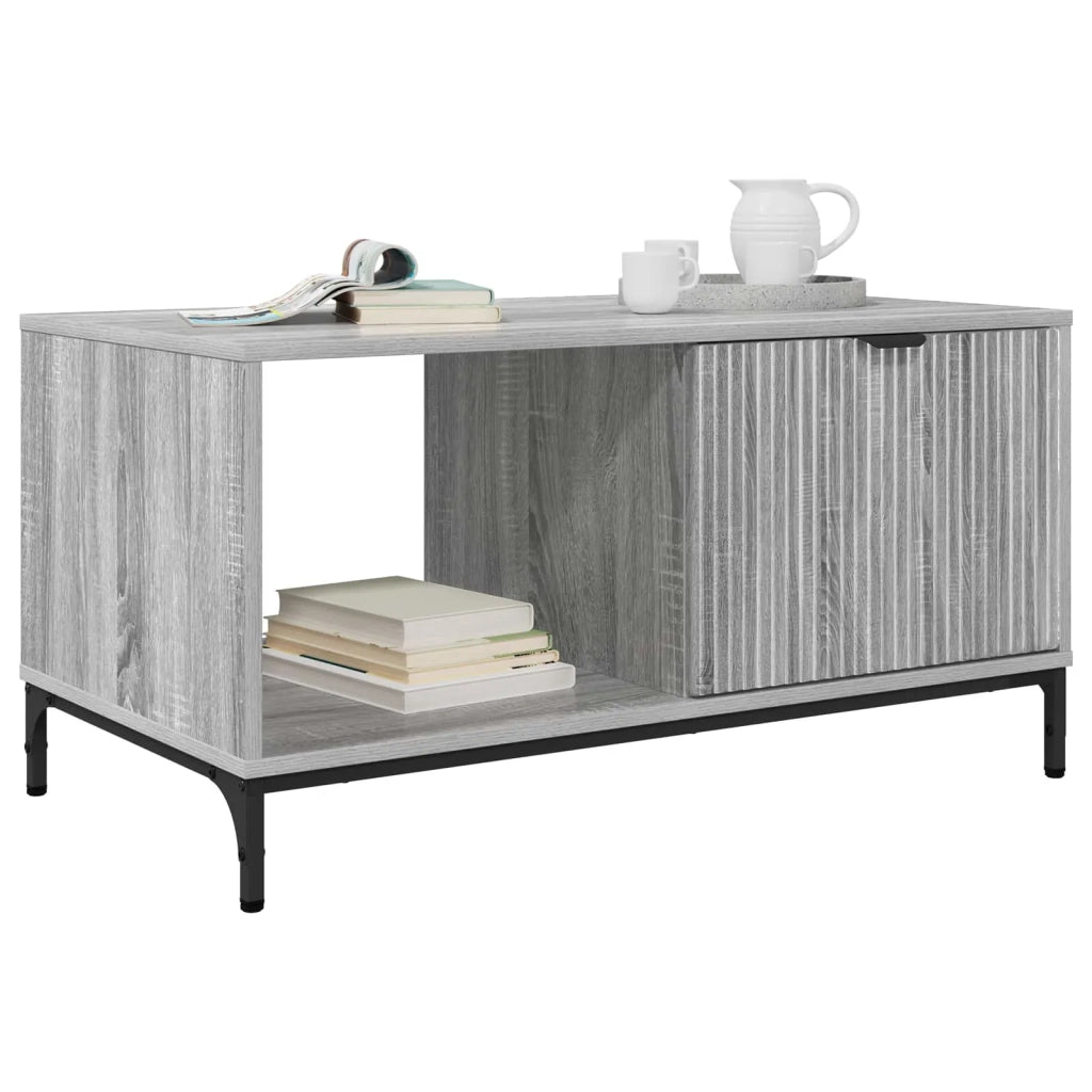 Tavolino da salotto con cassetto Grigio Sonoma 90 x 49 x 46 cm 883450