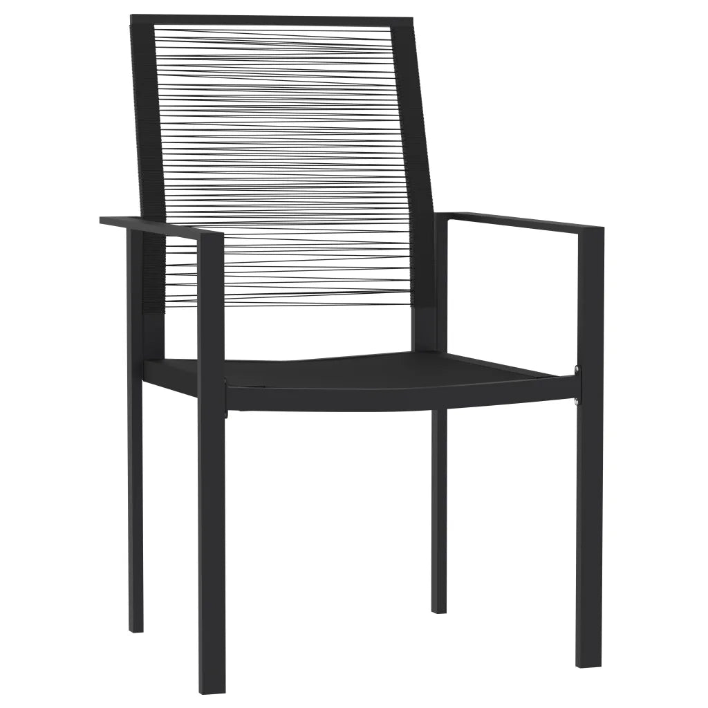 Set da Pranzo da Giardino 5 pz Nero 3099205