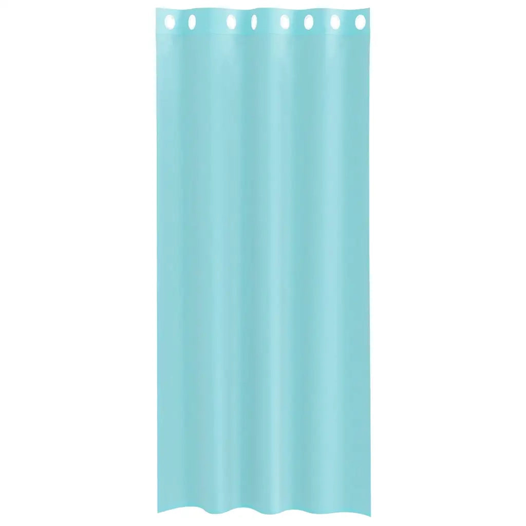 Tende in Voile con Occhielli 2 pz Turchese 4102146
