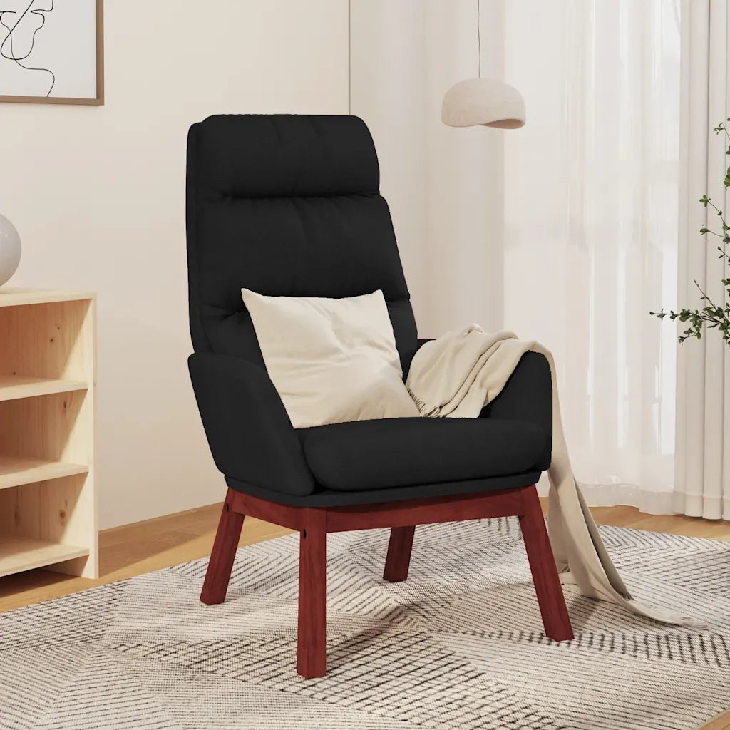 Sedia Relax Nera in Tessuto 341165