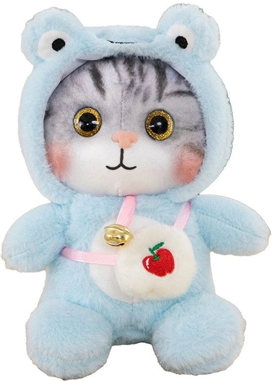 Gatto di Peluche - Materiale Pluche - Regalo per Bambini - Pelle Amica - Aspetto Carino - Materiale PP Resistente - Gatto da Abbracciare