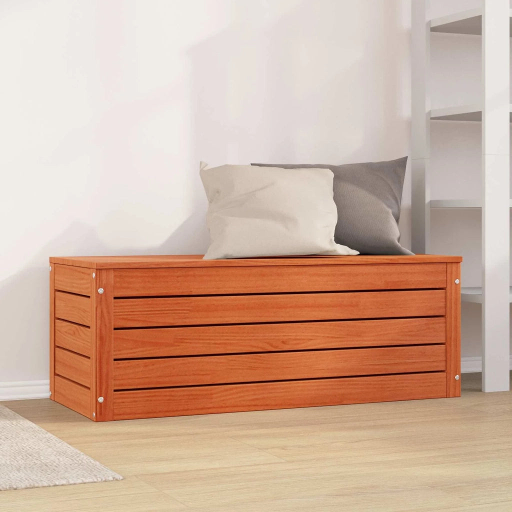 Scatola di Stoccaggio Marrone cerato 109 x 36,5 x 33 cm